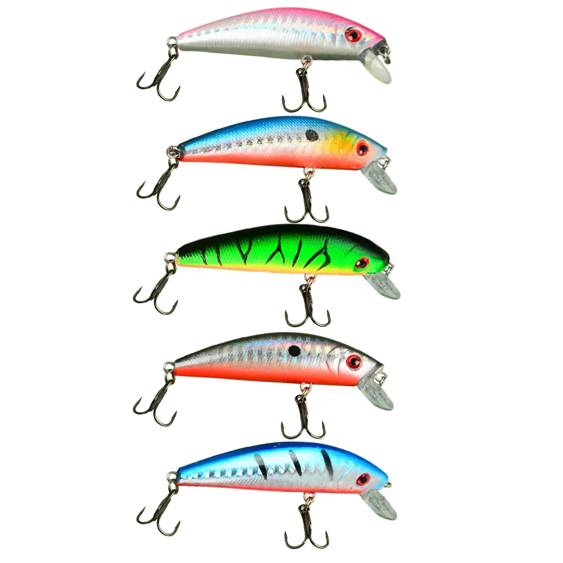 Набір воблерів GOLDFISH Minnow 80 мм 8 г 5 шт.