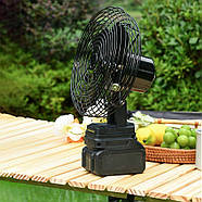 Бездротовий вентилятор 8" на 2 швидкості з 2 акумуляторами 21V та автоповоротом VAP-8, фото 7