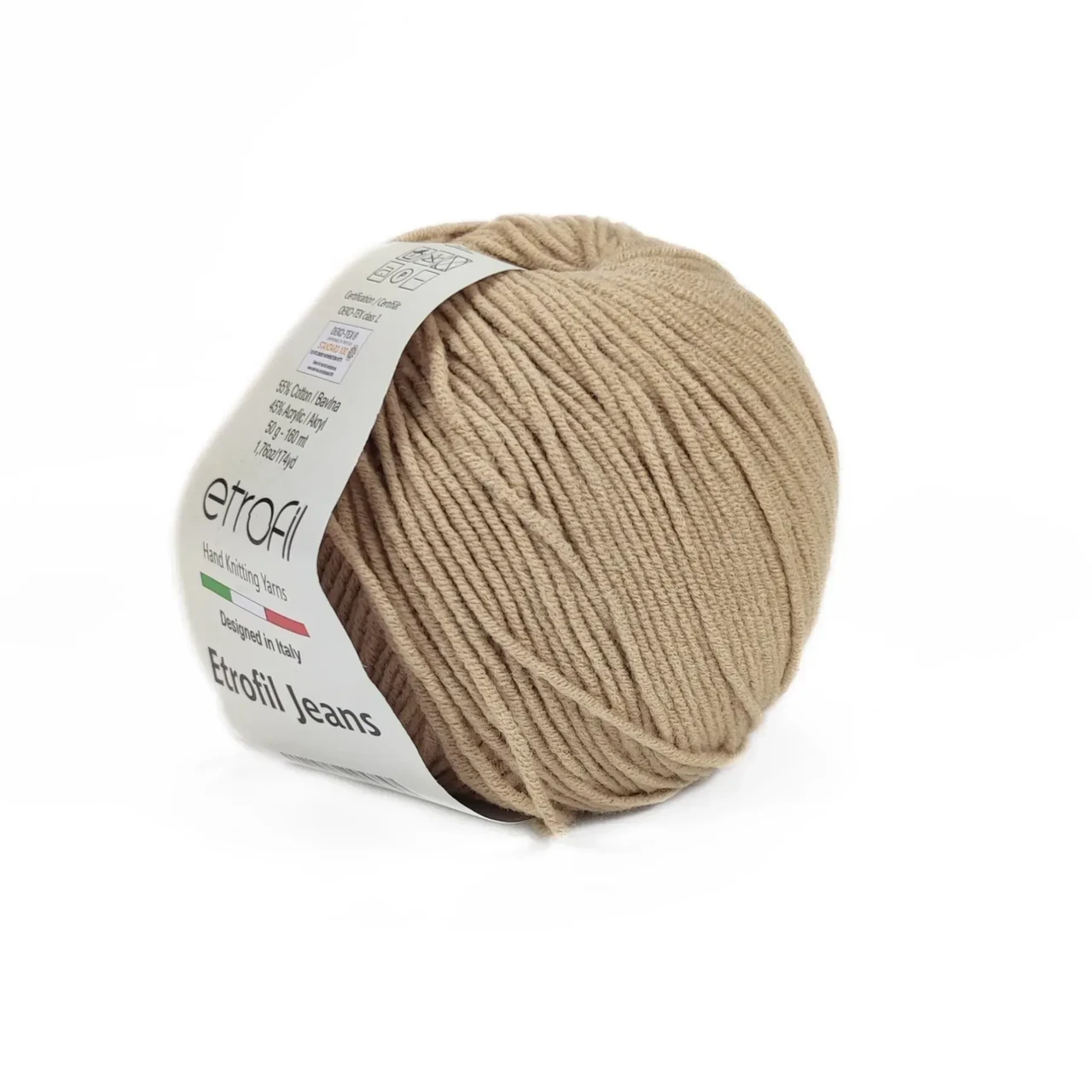 Пряжа Etrofil Jeans/Етрофіл Джинс, бежевий 076, Etrofil, фото 1
