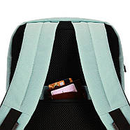 Рюкзак для ручної поклажі для літака Wascobags Leon Mint (блакитний) 40x30x20 - Wizz Air / Ryanair, фото 7