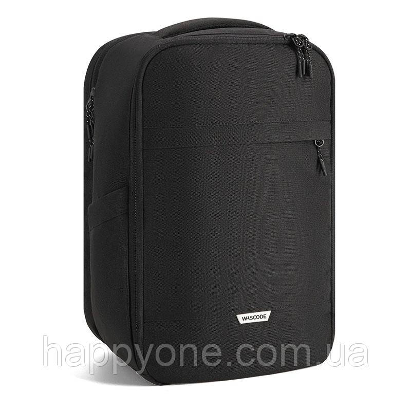 Рюкзак для ручної поклажі в літак Wascobags Leon Black (чорний) 40x20x25 - Wizz Air / Ryanair