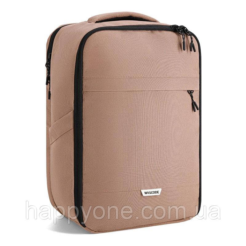Рюкзак для ручної поклажі для подорожей Wascobags Leon Latte (коричневий) 40x20x25 - Wizz Air / Ryanair