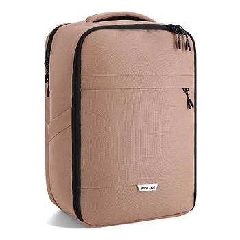 Рюкзак для ручної поклажі для подорожей Wascobags Leon Latte (коричневий) 40x20x25 - Wizz Air / Ryanair
