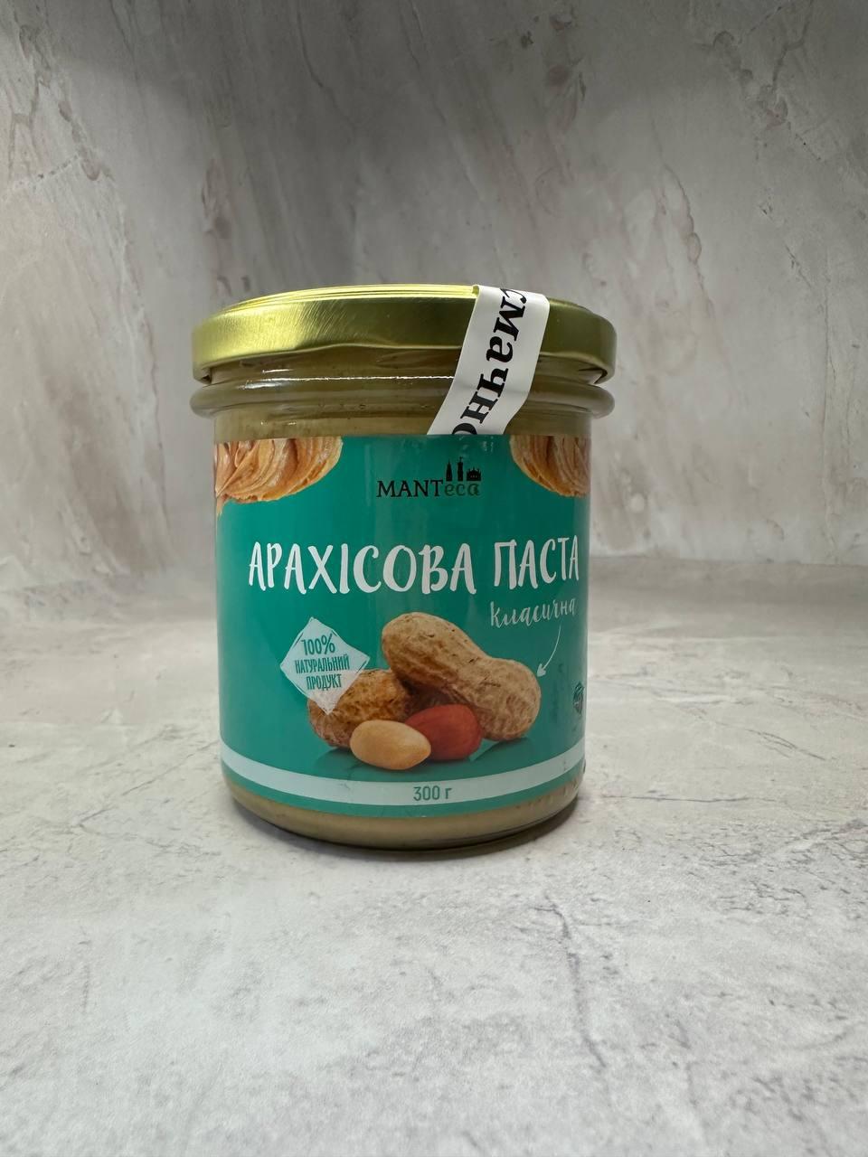 Арахісова паста класична без цукру Manteca, 300 г