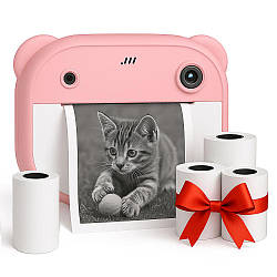 Дитяча камера миттєвого друку + Подарунок 3шт термопаперу / Дитяча фотокамера / Дитячий цифровий фотоапарат