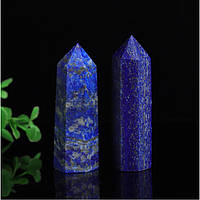 Камень Лазурит высота Кристалл 6 - 7см. Обелиск для медитации, алтаря и магических практик 1 шт