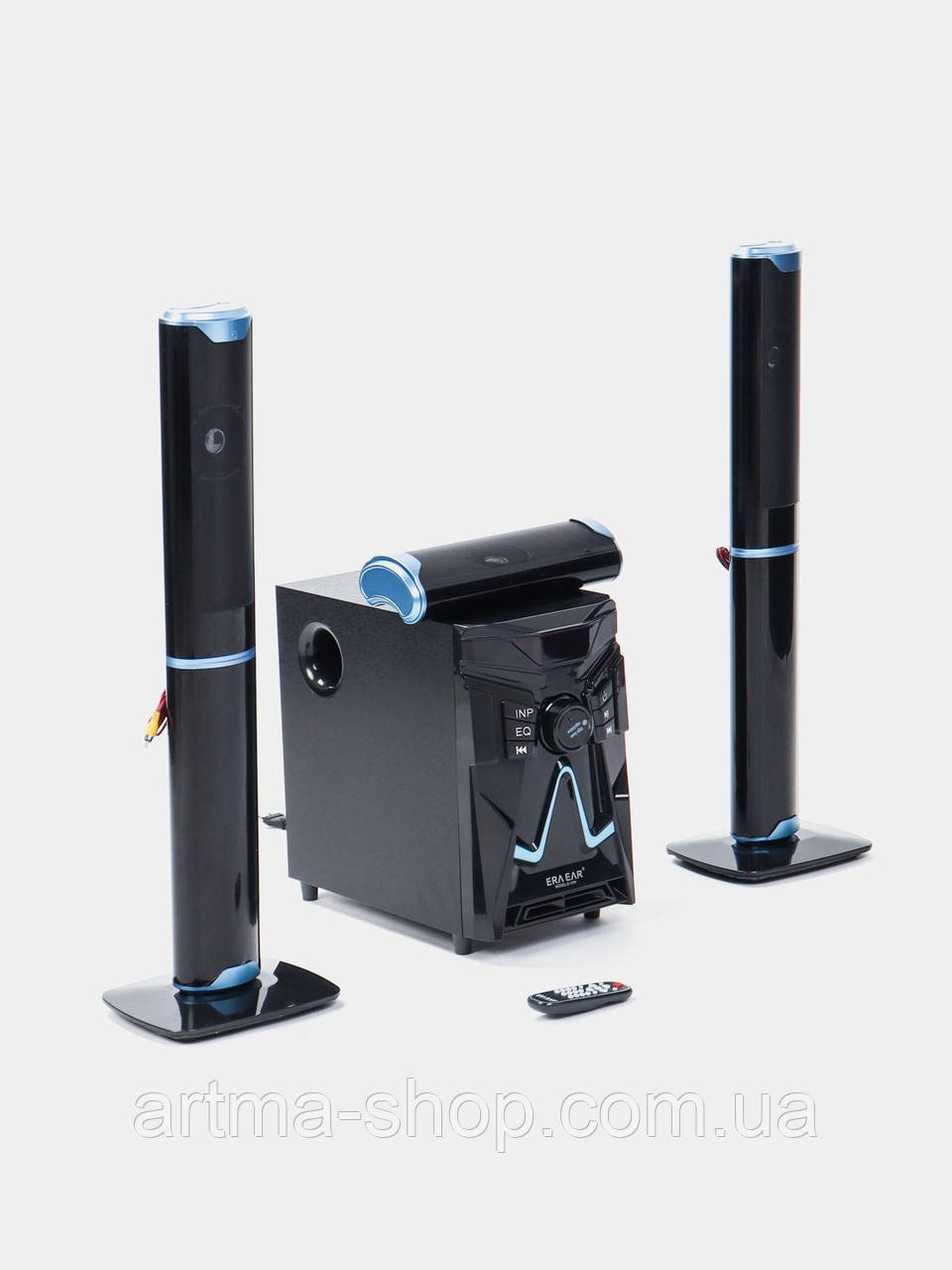 Акустична система із сателітами 3.1 ERAEAR Музичний центр Bluetooth 3 колонки та сабвуфер Потужність 140 ватів, фото 1