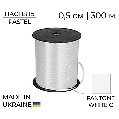 Стрічка поліпропіленова Tapex Пастель Біла | Pastel White 0,5/300
