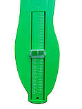 Лінійка для вимірювання стопи – стопомір. Колір зелений 24009/3, фото 2