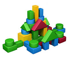 М’який конструктор з поролону для дітей (37 елементів) — меблі для садочка / ігрової кімнати