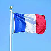 Прапор Франції 150х90 см. Французький прапор поліестер RESTEQ. French flag. Прапор синій, білий, червоний