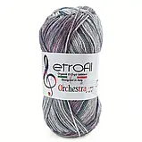 Пряжа Orchestra/Оркестра, бузковий-синій-сірий Lyre SE488, Etrofil, фото 2