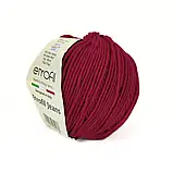 Пряжа Etrofil Jeans/Етрофіл Джинс, темно-червоний 014, Etrofil, фото 2