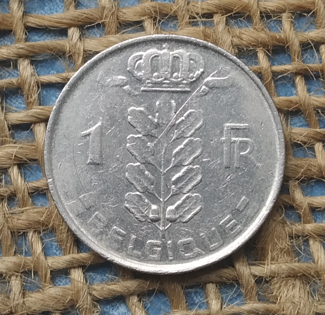 1 франк 1966 року. Бельгiя