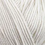 Пряжа Etrofil Jeans/Етрофіл Джинс, молочний 077, Etrofil, фото 3