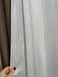 Тюль «живі нитки» білий перламутровий заввишки 2,95 м, фото 8