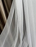 Тюль «живі нитки» білий перламутровий заввишки 2,95 м, фото 2