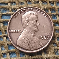 1 цент 1980 року.  США