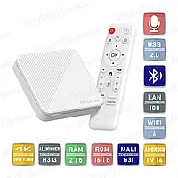 Смарт ТВ приставка H96 Max H313 2/16 Гб Android TV 14 Smart Box