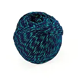 Пряжа Coton Esotico/Котон Езотіко, синьо-смарагдовий В-2, Popyarn, фото 3