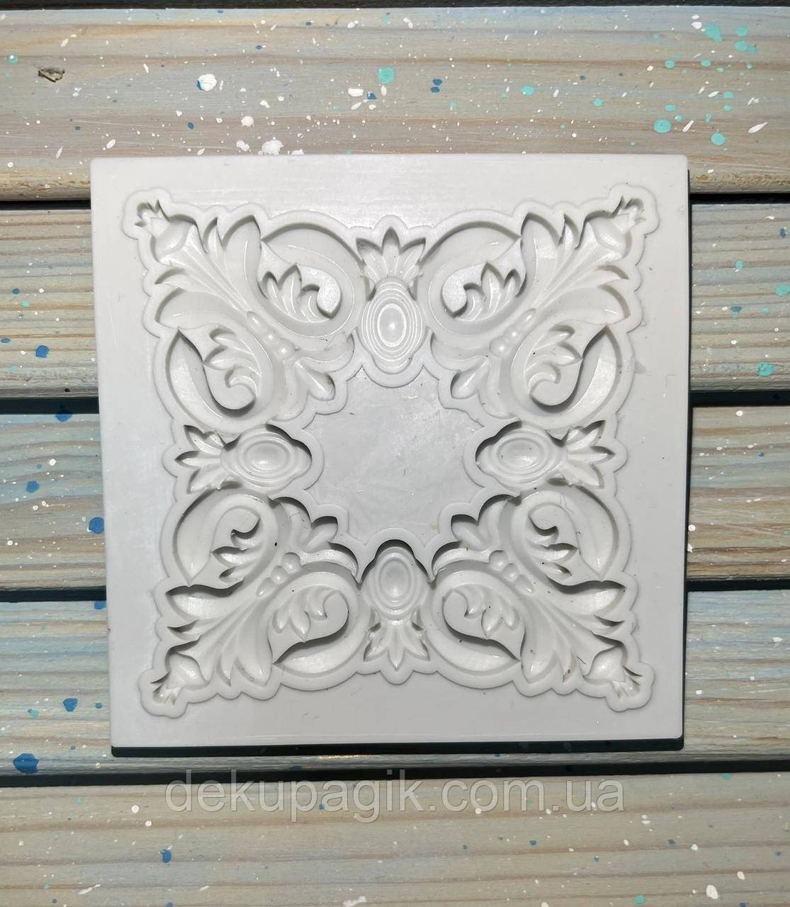 Молд силіконовий 8х8см (квадратна рамка), фото 1