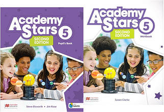 Комплект: Academy Stars Second Edition 5 Pupil's Book + Workbook (Підручник + зошит) Англійська мова. 5 клас