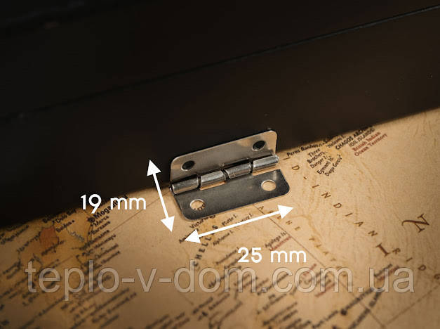 Петля врізна. Колір "срібло". 24х19мм