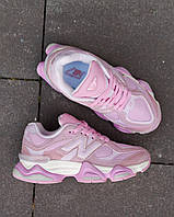 Женские кроссовки New Balance 9060 нью беленс стильные розовые кроссы повседневная женская обувь замша