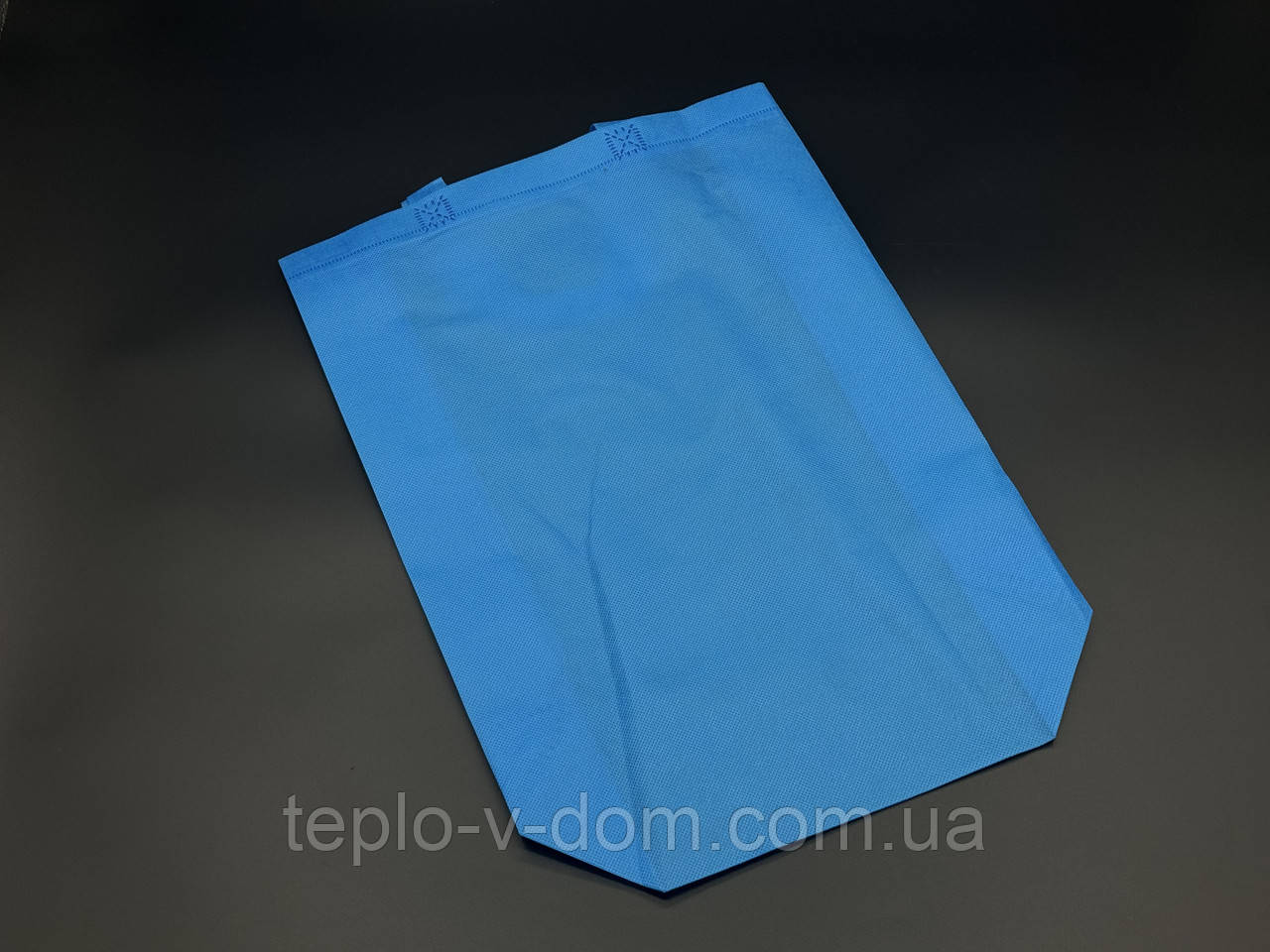 Еко сумка спанбонд. Колір блакитний. 30Х38Х10см