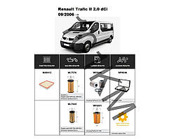 Комплект фільтрів Renault Trafic II 2.0 dCi (2006-) WIX