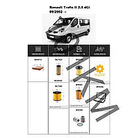 Комплект фільтрів Renault Trafic II 2.5 dCi (2002-) WIX