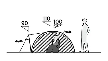 Двомісний намет Easy Camp Setesdal 2 | Легка і компактна трекінгова палатка для піших мандрівок та велопригод, встановлення 7 хв, фото 4