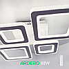 Люстра VIVID 88W AL6164 ARD біла Ardero 3000К-6500К 8600Lm LED світлодіодна з пультом ДУ 710х520х125мм ромби, фото 3