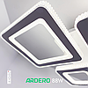 Люстра VIVID 88W AL6164 ARD біла Ardero 3000К-6500К 8600Lm LED світлодіодна з пультом ДУ 710х520х125мм ромби, фото 4