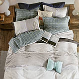 Євро комплект постільної білизни 180*200+20см з простирадлом на гумці Постільна білизна з фланелі євро розмір, фото 4