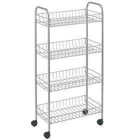 Етажерка 4 рівня 83х41х23 см срібляста METALTEX 938004 - MegaLavka