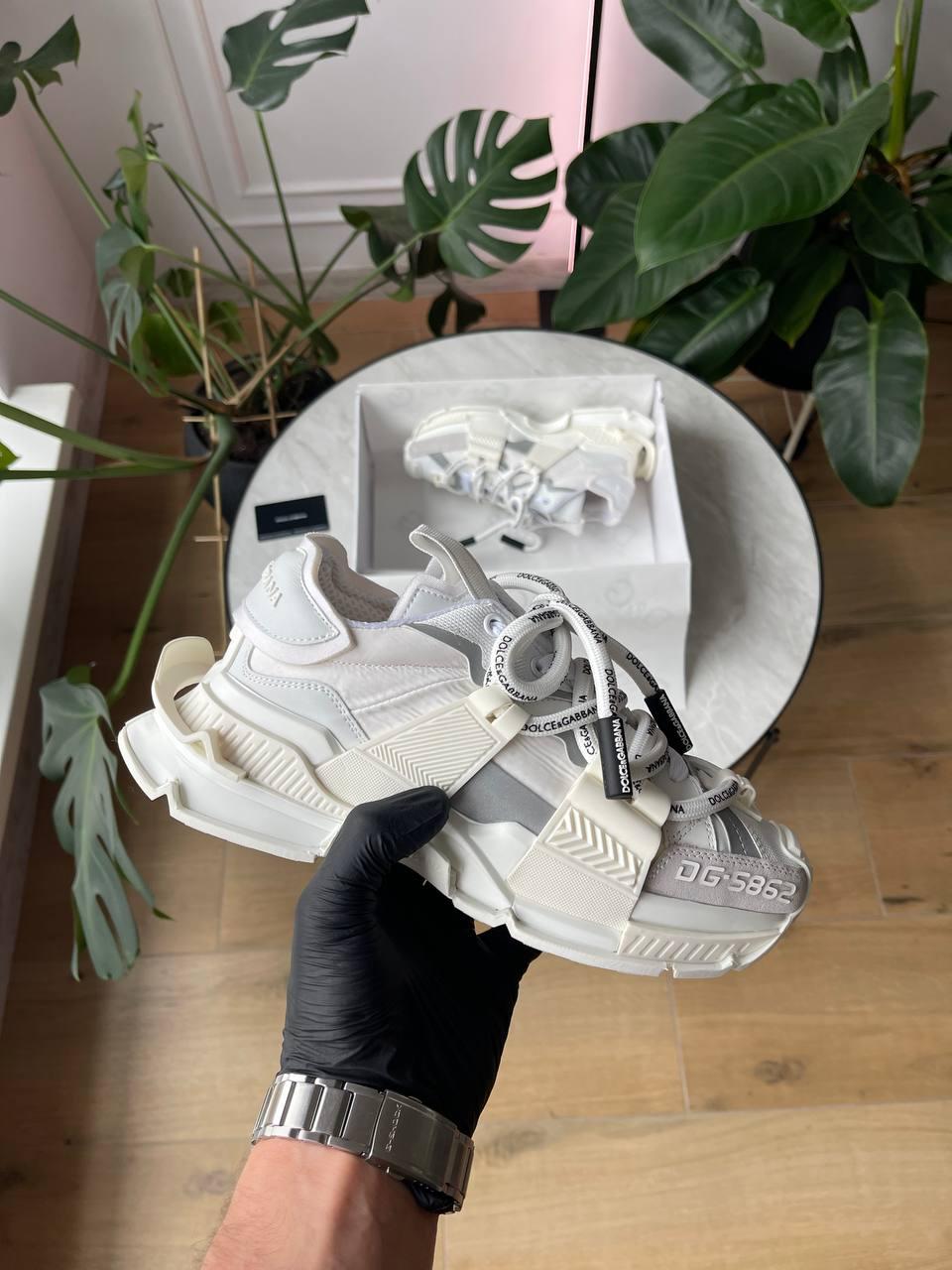 Кросівки чоловічі білі Dolce & Gabbana Space White (20219)