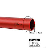 Легке алюмінієве кермо RESTEQ 60 см - чорне велосипедне кермо 25.4 мм, матове, фото 6