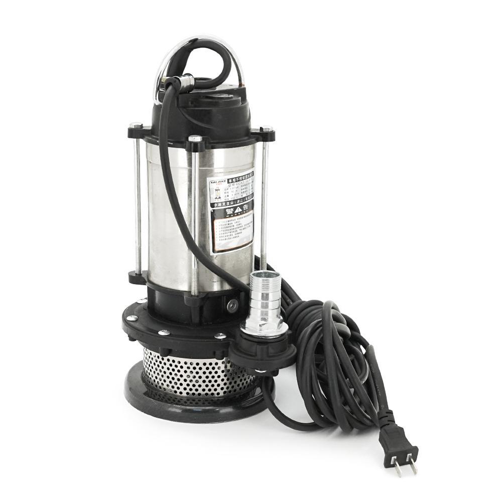 Занурювальний насос, 370W, 220V, 2 м³/год, підйом 10 м, 25мм, нержавіюча сталь + перехідник