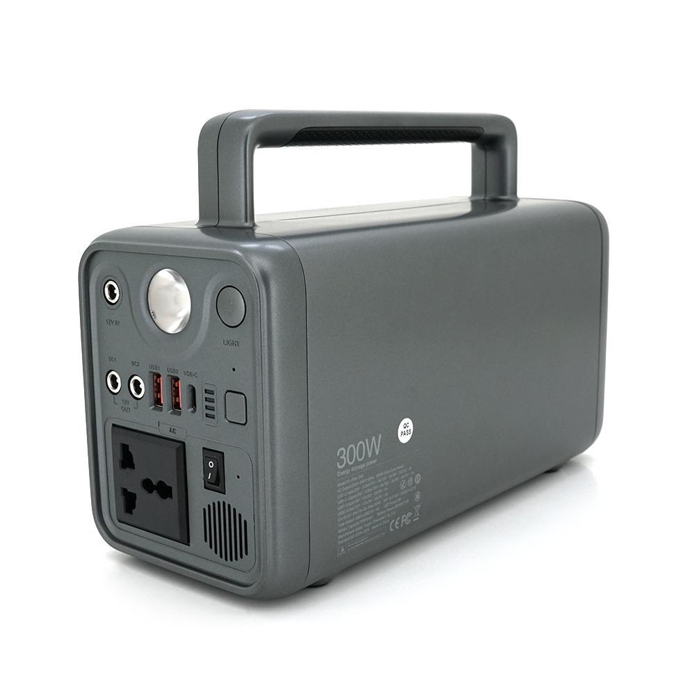 Портативна зарядна станція XO-PSA-300W потужністю 300W, (230Wh/ 72000mAh), Output:1AC+ 3DC+ 2USB+ 1Type-C, Black