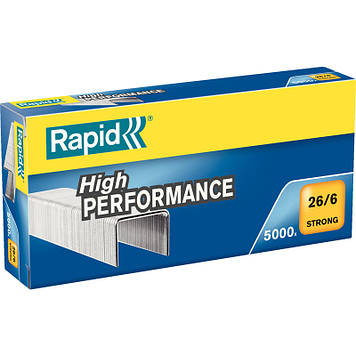 Канцелярські скоби Rapid Strong No26/6 уп.5000шт
