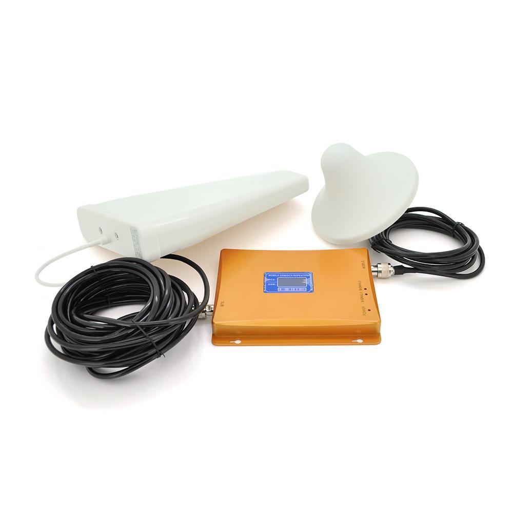 Комплект підсилювач GSM306-3G-4G 900/1800/2100МГц. Підсилювач тридіапазонний, антена прийому 20м кабелю, антена ретрансляції 3