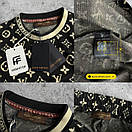 Костюм чоловічий літній чорний футболка та шорти фірмовий Louis Vuitton, фото 6