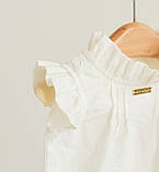 Легкий бодік для дівчинки, білий, хрестини, нарядний 56,62,68,74,80, фото 5