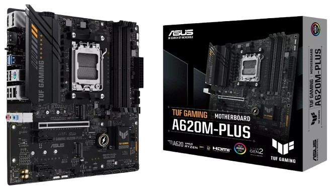 Материнська плата Asus A620M-Plus TUF Gaming Socket AM5 (TUF GAMING A620M-PLUS)