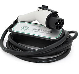 Зарядний пристрій EV 220В 32А DC, кабель 10м, IP67, роз’єм GB/T, LED-індикація