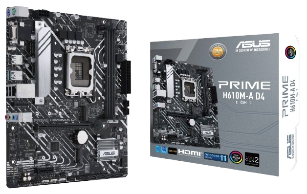 Материнська плата Asus H610M-A D4-CSM Prime LGA 1700 (PRIME H610M-A D4-CSM)