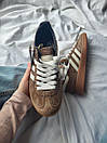 Кросівки чоловічі коричневі Adidas Spezial Brown White (20851), фото 7