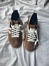 Кросівки чоловічі коричневі Adidas Spezial Brown White (20851), фото 6