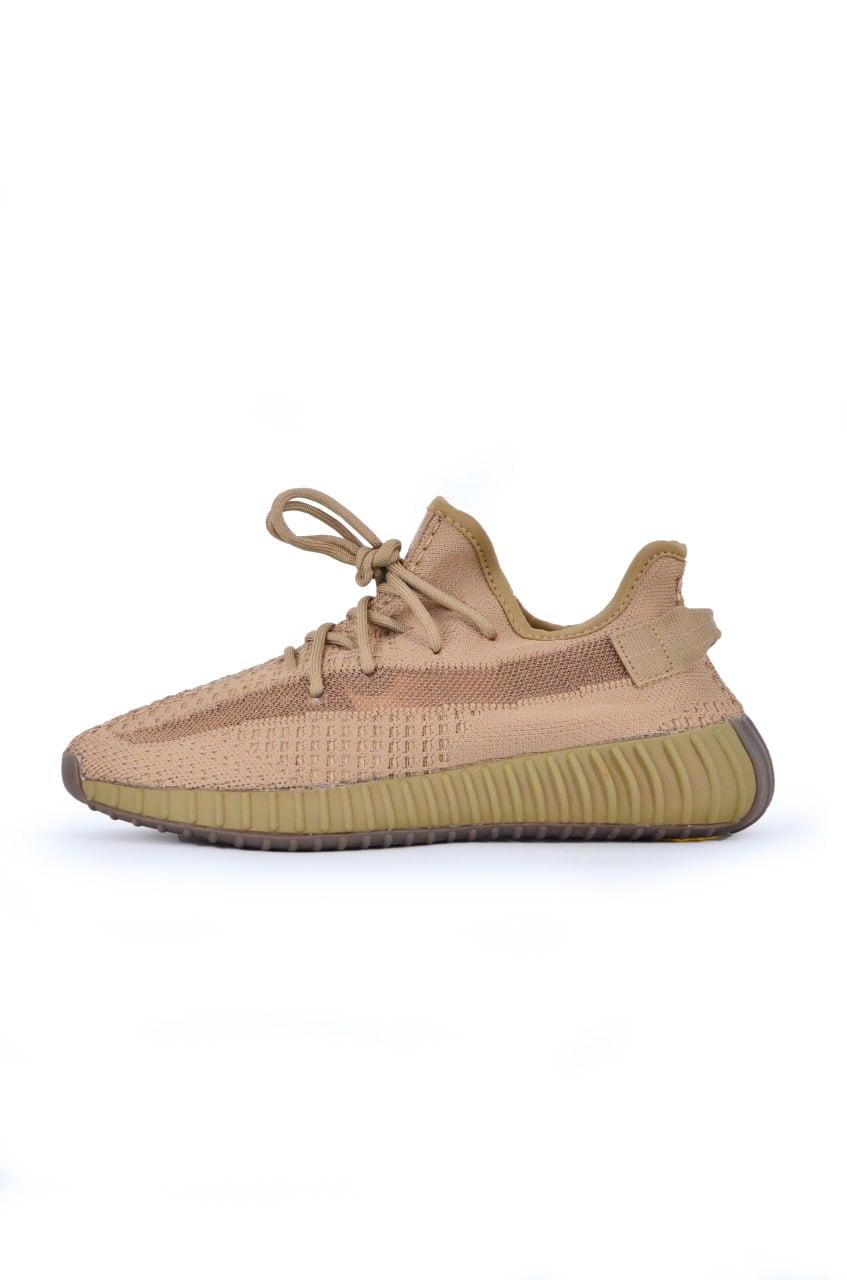 Кросівки чоловічі коричневі Adidas Yeezy Boost 350 v2 Marsh (00550), фото 1